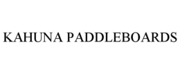 KAHUNA PADDLEBOARDS trademark