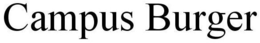 CAMPUS BURGER trademark