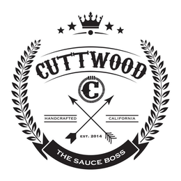CUTTWOOD C HANDCRAFTED CALIFORNIA EST. 2014 THE SAUCE BOSS trademark
