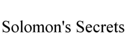 SOLOMON'S SECRETS trademark