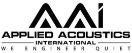 AAI APPLIED ACOUSTICS INTERNATIONAL WE ENGINEER QUIET trademark