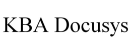 KBA DOCUSYS trademark