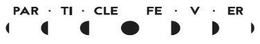 PAR · TI ·  CLE FE · V · ER trademark