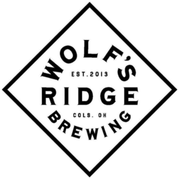 WOLF'S RIDGE BREWING EST. 2013 COLS. OH trademark
