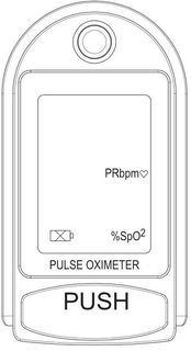 PULSE OXIMETER PUSH PRBPM %SPO² trademark