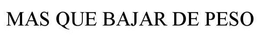 MAS QUE BAJAR DE PESO trademark