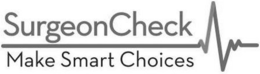 SURGEONCHECK MAKE SMART CHOICES trademark