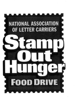 NATIONAL ASSOCIATION OF LETTER CARRIERS STAMP OUT HUNGER FOOD DRIVE trademark