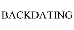 BACKDATING trademark
