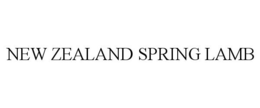 NEW ZEALAND SPRING LAMB trademark