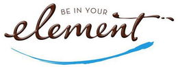BE IN YOUR ELEMENT trademark
