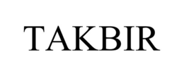 TAKBIR trademark
