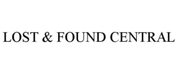 LOST & FOUND CENTRAL trademark