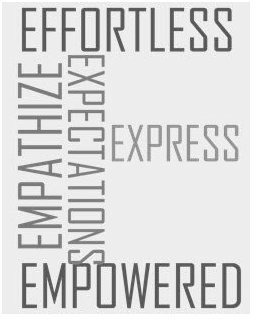 E EFFORTLESS EMPATHIZE EXPRESS EMPOWERED EXPECTATIONS trademark