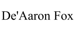 DE'AARON FOX trademark