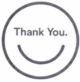 THANK YOU. trademark