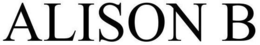 ALISON B trademark