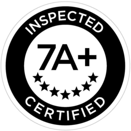 7A+ INSPECTED CERTIFIED trademark