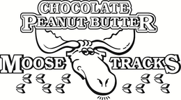 CHOCOLATE PEANUT BUTTER MOOSE TRACKS trademark