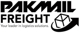 PAK MAIL FREIGHT YOUR LEADER IN LOGISTICS SOLUTIONS. trademark