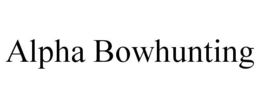 ALPHA BOWHUNTING trademark