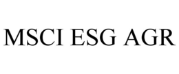MSCI ESG AGR trademark