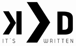 KVD IT'S WRITTEN trademark