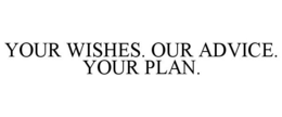 YOUR WISHES. OUR ADVICE. YOUR PLAN. trademark