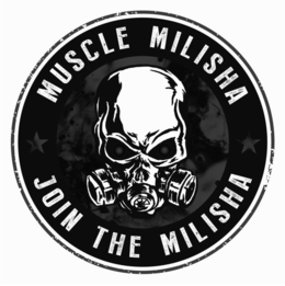 MUSCLE MILISHA JOIN THE MILISHA trademark