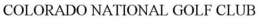 COLORADO NATIONAL GOLF CLUB trademark