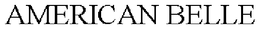 AMERICAN BELLE trademark