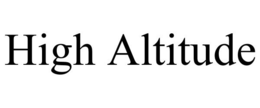 HIGH ALTITUDE trademark