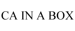 CA IN A BOX trademark