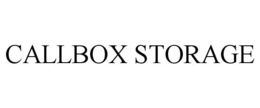CALLBOX STORAGE trademark