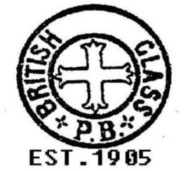 BRITISH GLASS P.B. EST 1905 trademark
