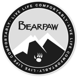 LIVE LIFE COMFORTABLY BEARPAW trademark
