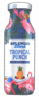 SPLENDID BLEND TROPICAL PUNCH 100% NATURAL JUICE trademark