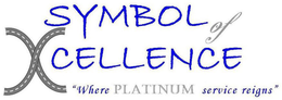 SYMBOL OF XCELLENCE "WHERE PLATINUM SERVICE REIGNS" trademark