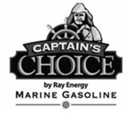 CAPTAIN'S CHOICE BY RAY ENERGY MARINE GASOLINE trademark
