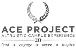 ACE PROJECT ALTRUISTIC CAMPUS EXPERIENCE LEAD ENGAGE SERVE INSPIRE trademark