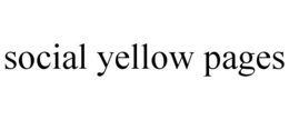 SOCIAL YELLOW PAGES trademark
