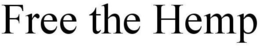 FREE THE HEMP trademark