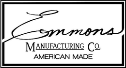 EMMONS MANUFACTURING CO. AMERICAN MADE trademark
