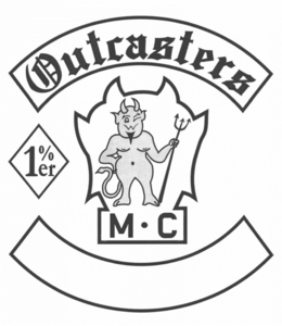 OUTCASTERS 1%ER M · C trademark