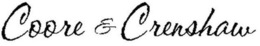 COORE & CRENSHAW trademark