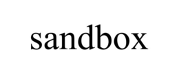SANDBOX trademark