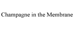 CHAMPAGNE IN THE MEMBRANE trademark