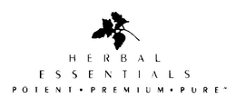HERBAL ESSENTIALS POTENT · PREMIUM · PURE trademark