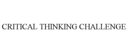 CRITICAL THINKING CHALLENGE trademark