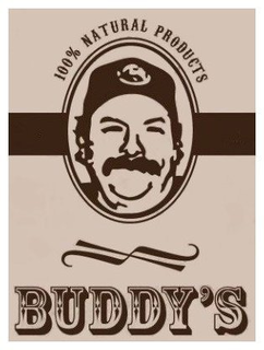 100% NATURAL PRODUCTS BUDDY'S trademark